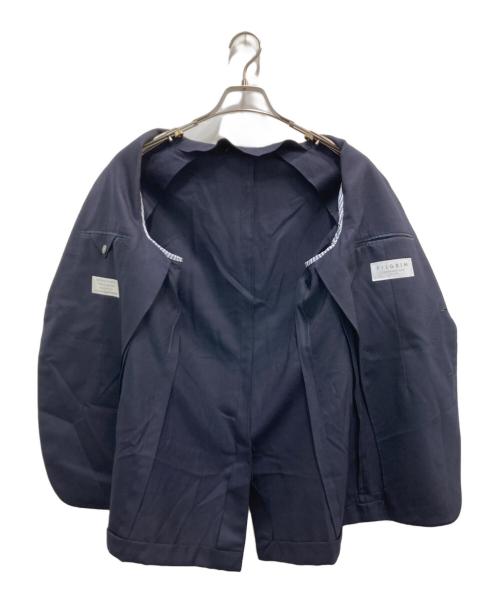 Pilgrim（ピルグリム）Pilgrim (ピルグリム) ウールホップサック シングルブレステッド2Bブレザー ネイビー サイズ:46の古着・服飾アイテム