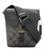 COACHコーチ）の古着「シグネチャーミニショルダーバッグ」｜ブラック