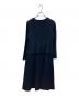 marmors (マルモア) ペプラムフレアワンピース ネイビー サイズ:36 未使用品：7000円