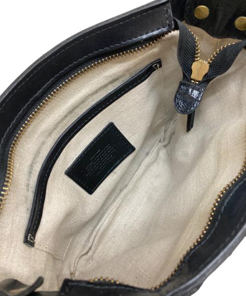 SLOW（スロウ）SLOW (スロウ) レザーミニショルダーバッグ ブラックの古着・服飾アイテム