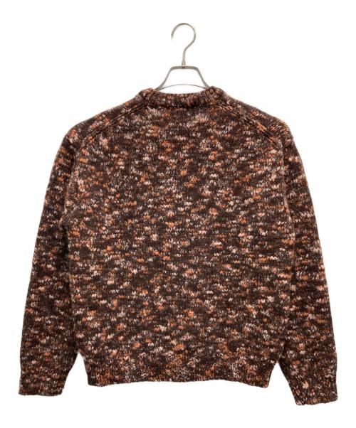 AURALEE（オーラリー）AURALEE (オーラリー) WOOL MIX COLOR SLUB YARN KNIT P/O ブラウン サイズ:1の古着・服飾アイテム