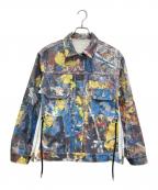sacai×Jackson Pollockサカイ×）の古着「コラボペイントデニムジャケット」｜マルチカラー