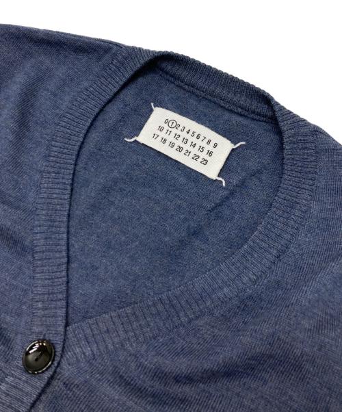 Maison Margiela（メゾンマルジェラ）Maison Margiela (メゾンマルジェラ) サイド編みデザインウールニットカーディガン ネイビー サイズ:Mの古着・服飾アイテム