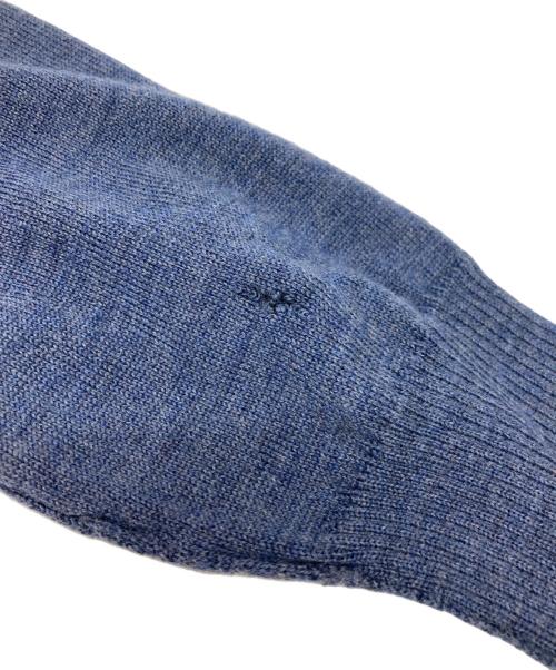 Maison Margiela（メゾンマルジェラ）Maison Margiela (メゾンマルジェラ) サイド編みデザインウールニットカーディガン ネイビー サイズ:Mの古着・服飾アイテム