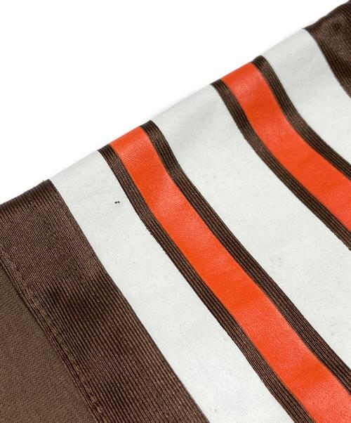 AWESOME BOY（オーサムボーイ）AWESOME BOY (オーサムボーイ) リメイクジップパーカー ブラウン サイズ:不明（実寸参照）の古着・服飾アイテム