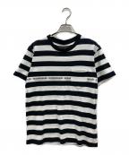 NEIGHBORHOODネイバーフッド）の古着「ボーダーTシャツ」｜ホワイト×ブラック