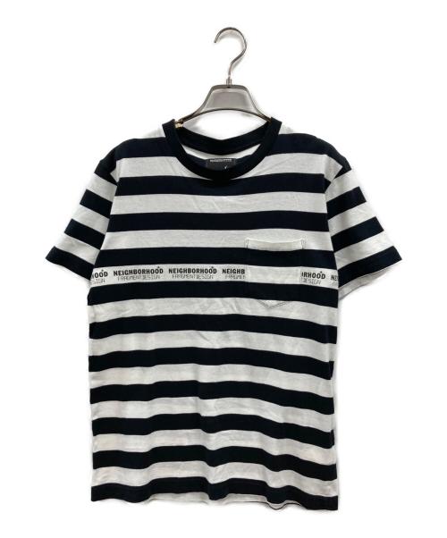 NEIGHBORHOOD（ネイバーフッド）NEIGHBORHOOD (ネイバーフッド) ボーダーTシャツ ホワイト×ブラック サイズ:Mの古着・服飾アイテム