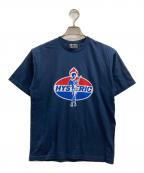 Hysteric Glamourヒステリックグラマー）の古着「ダイナマイトエンジェルプリントTシャツ」｜ネイビー