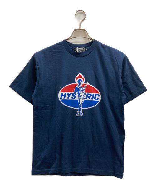 Hysteric Glamour（ヒステリックグラマー）Hysteric Glamour (ヒステリックグラマー) ダイナマイトエンジェルプリントTシャツ ネイビー サイズ:M 未使用品の古着・服飾アイテム
