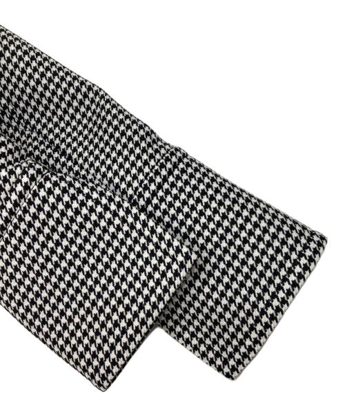 SHE TOKYO（シートーキョー）SHE Tokyo (シートーキョー) ショート丈千鳥柄ブラウス ホワイト×ブラック サイズ:1の古着・服飾アイテム