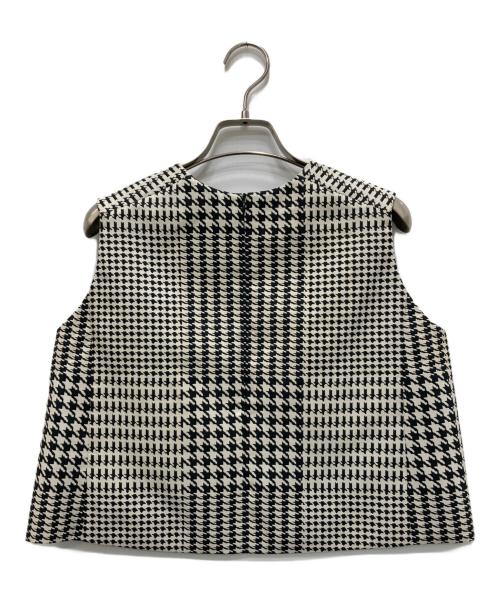 SHE TOKYO（シートーキョー）SHE Tokyo (シートーキョー) ノースリーブブラウス アイボリー×ブラック サイズ:1の古着・服飾アイテム