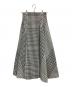 SHE Tokyo（シートーキョー）の古着「千鳥柄ロングスカート」｜アイボリー×ブラック