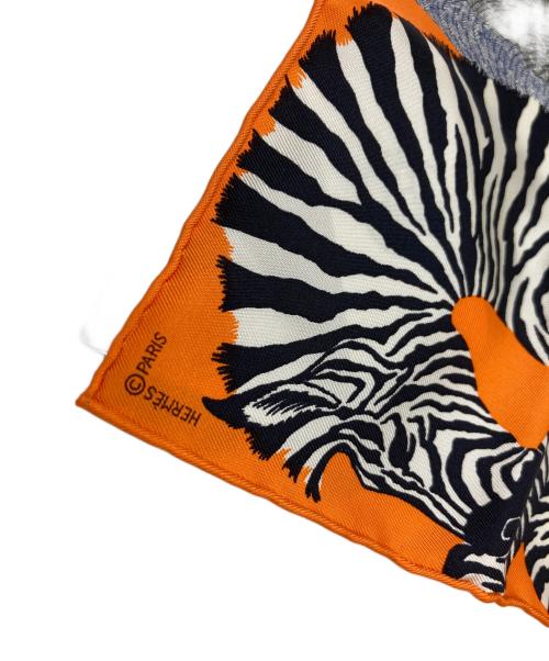 HERMES（エルメス）HERMES (エルメス) ナノスカーフ オレンジ 未使用品の古着・服飾アイテム