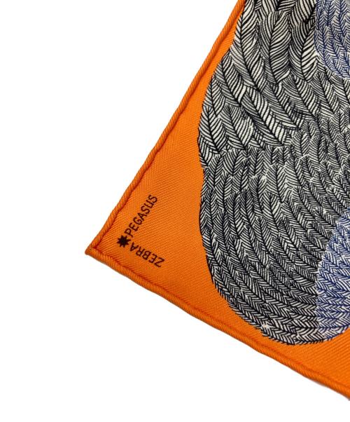 HERMES（エルメス）HERMES (エルメス) ナノスカーフ オレンジ 未使用品の古着・服飾アイテム