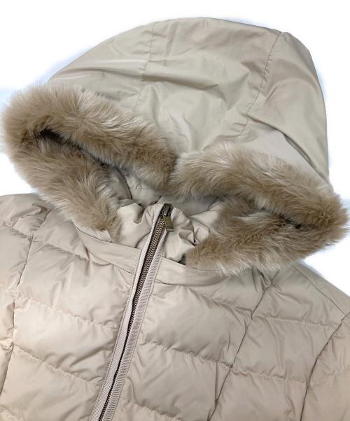 Aquascutum（アクアスキュータム）Aquascutum (アクアスキュータム) 2wayロングダウンコート ベージュ サイズ:8の古着・服飾アイテム