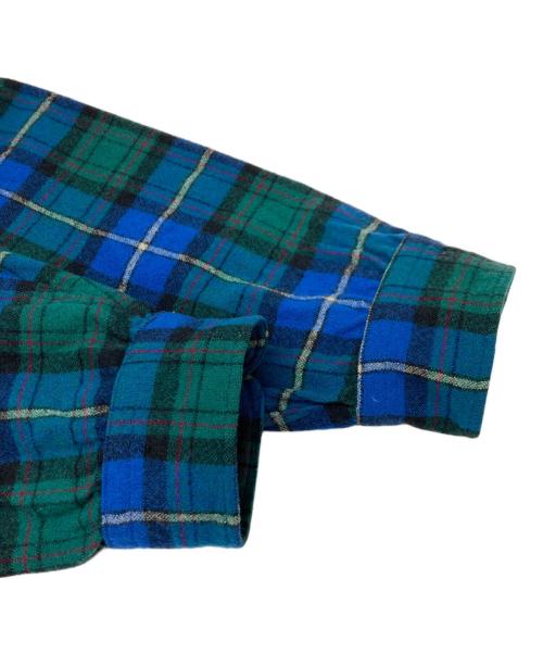 PENDLETON（ペンドルトン）PENDLETON (ペンドルトン) ウールチェックシャツ ブルー×グリーン サイズ:Lの古着・服飾アイテム