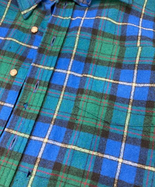PENDLETON（ペンドルトン）PENDLETON (ペンドルトン) ウールチェックシャツ ブルー×グリーン サイズ:Lの古着・服飾アイテム