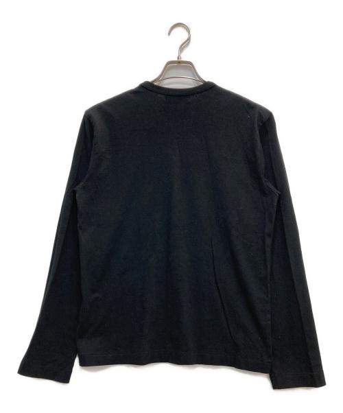 black market commde des garcons（ブラックマーケットコムデギャルソン）black market commde des garcons (ブラックマーケットコムデギャルソン) プリントカットソー ブラック サイズ:Lの古着・服飾アイテム