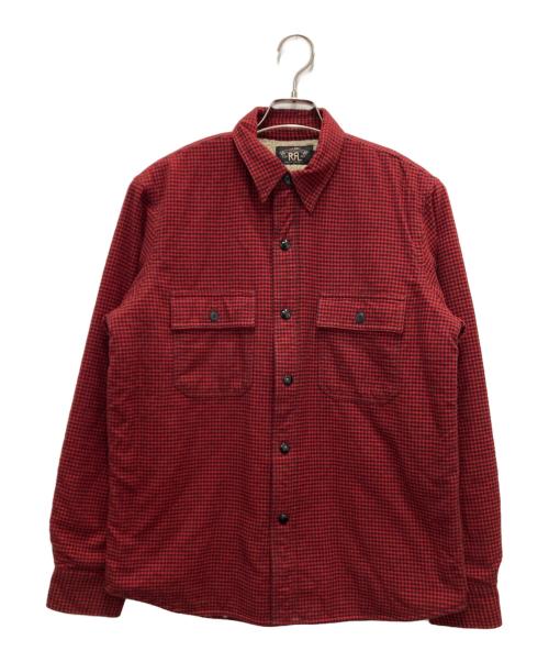 RRL（ダブルアールエル）RRL (ダブルアールエル) 裏シャツボアジャケット レッド サイズ:Sの古着・服飾アイテム