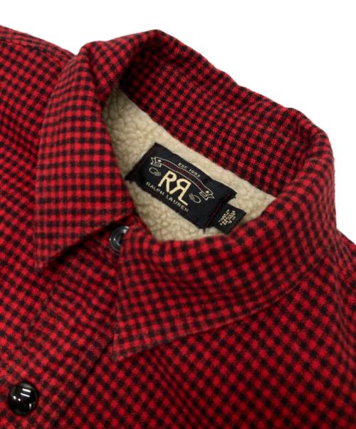 RRL（ダブルアールエル）RRL (ダブルアールエル) 裏シャツボアジャケット レッド サイズ:Sの古着・服飾アイテム