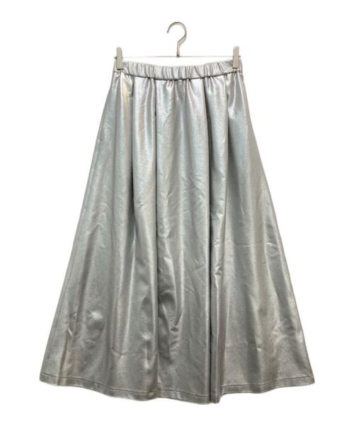 1er Arrondissement（プルミエ アロンディスモン）1er Arrondissement (プルミエ アロンディスモン) メタリックツイルスカート シルバー サイズ:38の古着・服飾アイテム