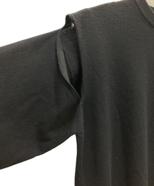 Maison Margiela（メゾンマルジェラ）Maison Margiela (メゾンマルジェラ) カシミヤウール ニット ワンピース ブラック サイズ:Sの古着・服飾アイテム