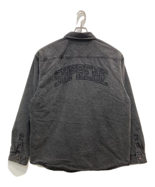 SUPREME（シュプリーム）Supreme (シュプリーム) shearling lined denim work shirt ブラック サイズ:XLの古着・服飾アイテム