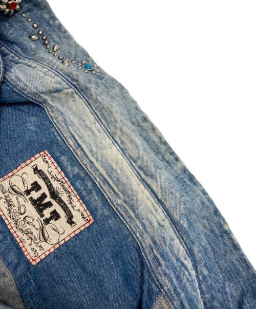 TMT（ティーエムティー）TMT (ティーエムティー) フラワースタッズデニムウエスタンシャツ インディゴ サイズ:Mの古着・服飾アイテム