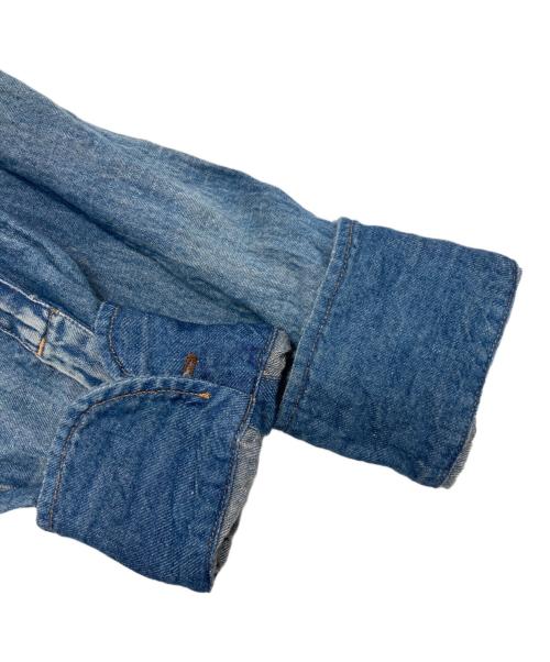 TMT（ティーエムティー）TMT (ティーエムティー) フラワースタッズデニムウエスタンシャツ インディゴ サイズ:Mの古着・服飾アイテム