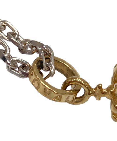 ROYAL ORDER（ロイヤルオーダー）ROYAL ORDER (ロイヤルオーダー) クラウントップネックレス シルバー×ゴールドの古着・服飾アイテム