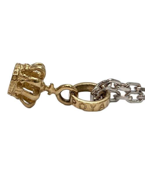 ROYAL ORDER（ロイヤルオーダー）ROYAL ORDER (ロイヤルオーダー) クラウントップネックレス シルバー×ゴールドの古着・服飾アイテム