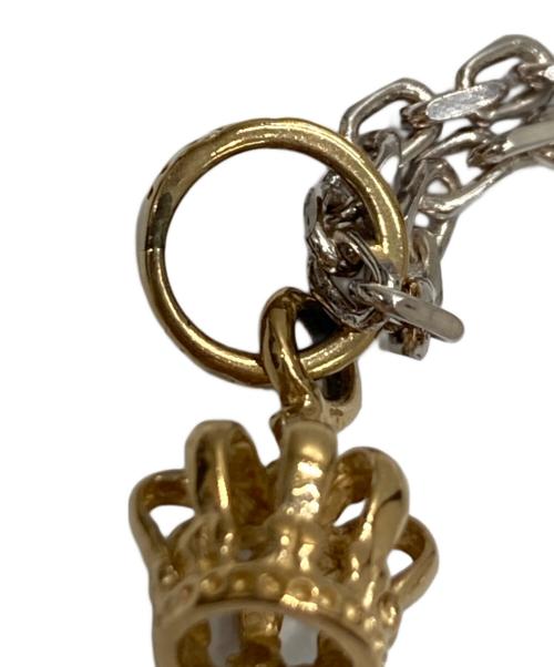 ROYAL ORDER（ロイヤルオーダー）ROYAL ORDER (ロイヤルオーダー) クラウントップネックレス シルバー×ゴールドの古着・服飾アイテム