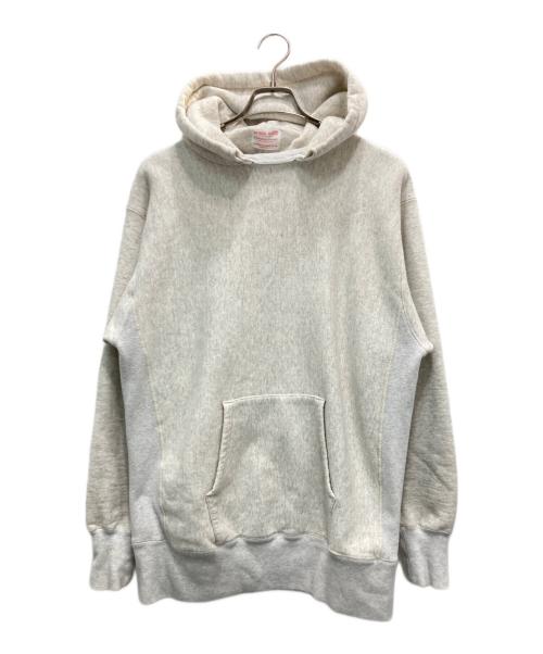 Champion REVERSE WEAVE（チャンピオン リバース ウィーブ）Champion REVERSE WEAVE (チャンピオン リバース ウィーブ) 後付けパーカー グレー サイズ:Lの古着・服飾アイテム
