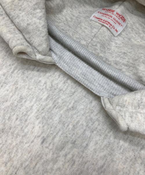 Champion REVERSE WEAVE（チャンピオン リバース ウィーブ）Champion REVERSE WEAVE (チャンピオン リバース ウィーブ) 後付けパーカー グレー サイズ:Lの古着・服飾アイテム
