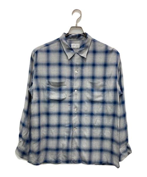 TOWN CRAFT（タウンクラフト）TOWN CRAFT (タウンクラフト) 復刻オンブレチェックシャツ ブルー サイズ:Lの古着・服飾アイテム