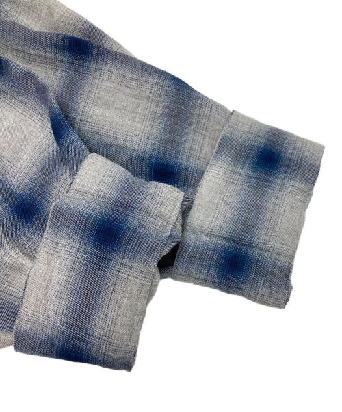 TOWN CRAFT（タウンクラフト）TOWN CRAFT (タウンクラフト) 復刻オンブレチェックシャツ ブルー サイズ:Lの古着・服飾アイテム