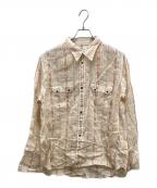 sabyサバイ）の古着「WESTERN SHIRTS Type Flax Rayon」｜ベージュ