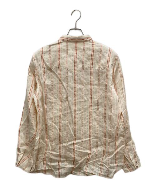 saby（サバイ）saby (サバイ) WESTERN SHIRTS Type Flax Rayon ベージュ サイズ:Lの古着・服飾アイテム