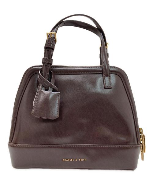 CHARLES & KEITH（チャールズアンドキース）CHARLES & KEITH (チャールズ＆キース) ハンドバッグ ブラウンの古着・服飾アイテム