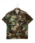 SUPREMEシュプリーム）の古着「BDU Shirt」｜ブラウン×グリーン