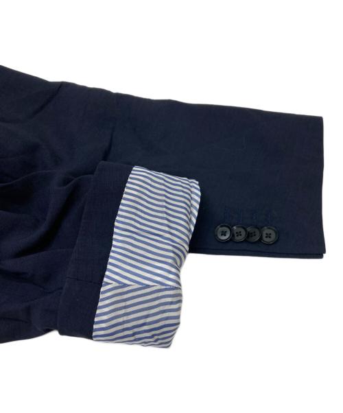 Pilgrim（ピルグリム）Pilgrim (ピルグリム) ERMENEGILDO ZEGNA (エルメネジルド・ゼニア) ウールシルクテーラードジャケット ネイビー サイズ:48の古着・服飾アイテム