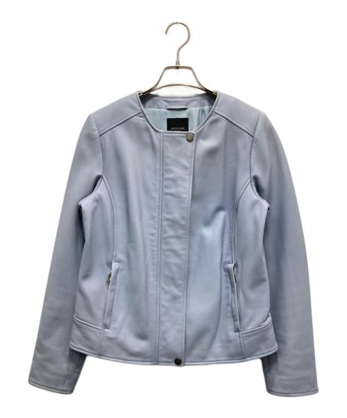 WEEKEND Max Mara（ウィークエンド マックスマーラ）Weekend Max Mara (ウィークエンド マックスマーラ) ラムレザージャケット ブルー サイズ:44の古着・服飾アイテム