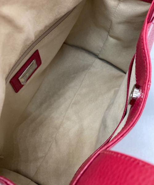 傳濱野（デンハマノ）傳濱野 (デンハマノ) ハンドバッグ レッドの古着・服飾アイテム