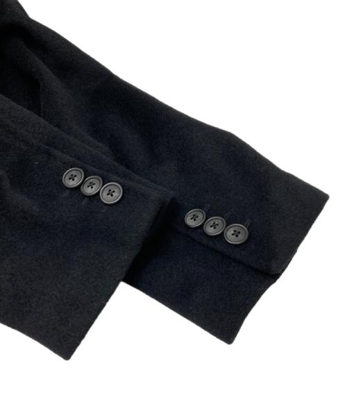 COMME CA MEN（コムサ・メン）COMME CA MEN (コムサ・メン) アンゴラビーバー イタリアンカラーコート ブラック サイズ:Sの古着・服飾アイテム