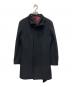 COMME CA MEN（コムサ・メン）の古着「アンゴラビーバー イタリアンカラーコート」｜ブラック