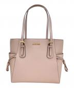 MICHAEL KORSマイケル・コース）の古着「VOYAGER サフィアーノ レザー トート ラージ」｜ピンク