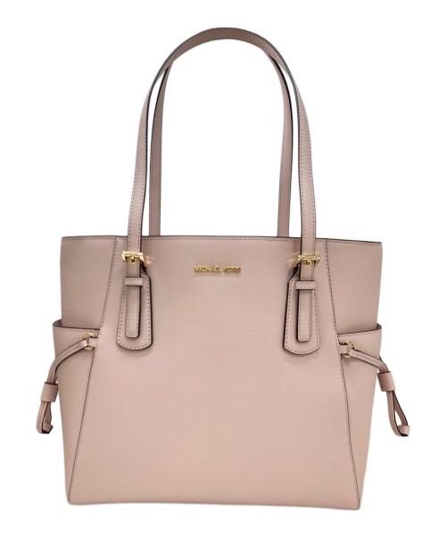 MICHAEL KORS（マイケル・コース）MICHAEL KORS (マイケル・コース) VOYAGER サフィアーノ レザー トート ラージ ピンクの古着・服飾アイテム