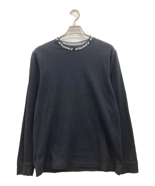 stussy（ステューシー）stussy (ステューシー) ハイネックカットソー ブラック サイズ:Sの古着・服飾アイテム