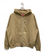 SUPREMEシュプリーム）の古着「Small Box Zip Up Hooded Sweatshirt」｜ベージュ