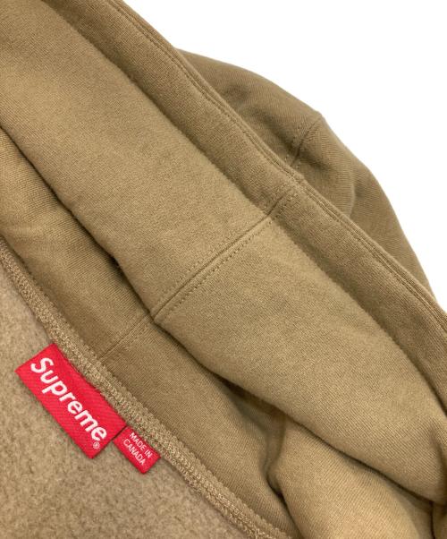 SUPREME（シュプリーム）SUPREME (シュプリーム) Small Box Zip Up Hooded Sweatshirt ベージュ サイズ:Lの古着・服飾アイテム